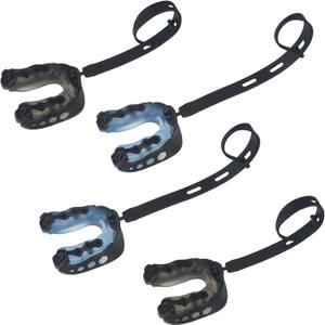 Football Mouthguard,4 Pack Braces Mouthguards with Strap Fit Youth, Sports Mouth Guard Youth and Adults Mouth Guard for Football, Boxing, Taekwondo, Sanda, Basketball, Lacrosse, Rugby Matches (Large)
