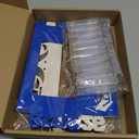 Spiareal 12 Sets Graduation Box Centerpieces for 4" x 6" Photo Class of 2026 Table Decoration Blue Picture Frame Display Boxes with String Lights Congrats Grad Party Favor High School College Gift