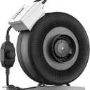VIVOSUN Z4 4 Inch Inline Duct Fan, 203 CFM Ventilation Fan with Variable Speed Controller for Grow Tent, Indoor Garden Ventilation, Black