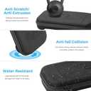 Growalleter Carrying Case Compatible with Nintendos Switch 2- Hard Shell Travel Case with 10 Game Cartridge Holders, Shockproof EVA Shell + Soft Inner Liner, Mesh Pocket for Accessories (Black)