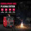 Plasma Cutter, 65Amps HEROCUT Plasma Cutter Machine CUT65i, Non-Touch Pilot Arc, 110/220V Dual Voltage IGBT Inverter, Screen Display, Air Sensor, 20mm Max Cutting Thickness, 2T/4T for Beginners DIY