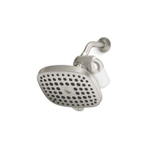 KOHLER R24670-G-BN Aquifer Filtered Showerhead with Water Filter System, Multifunction Shower Head and Filter Combo Kit for Skin and Hair, Vibrant Brushed Nickel
