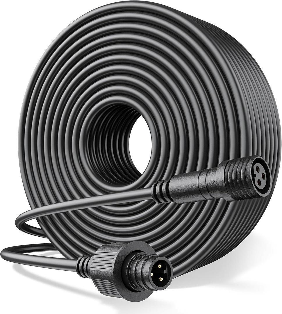 16Ft Extension Cable for Govee Outdoor S14 Bulb String Lights, Ground Lights 2, Triad Flood Light, Waterproof Extension Cord Compatible with Govee H7015 H7029 H7016, H7052 H7053, H7063