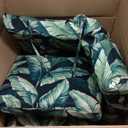 Arden Outdoor Midback Chair Cushion, 18 x 16.5, Water Repellent, Fade Resistant 18 x 16.5, Onyx Cebu
