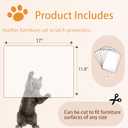 2 x Cat Scratch Furniture Protector - Couch Protector from Cat Claws, Anti-Scratch Leather Sofas Protection, Easy to Remove & No Trace, 8 Pack