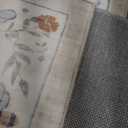 Machine Washable Rugs for Living Room: 5x7 Area Rugs for Bedroom Vintage Stain Resistant Non Slip Low Pile Soft Carpet Rug for Kitchen Dining Room Farmhouse Kids Room Nursery