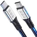 240W Thunderbolt 4 Cablle 6ft USB C Thunderbolt 4 Cable Monitor Cable Supports 40Gbps Data Transfer and Single 8K/Dual 4K Video Compatible with Thunderbolt 4/3 Monitor, Hub, Docking Stations-Silver