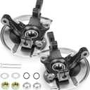 Front Steering Knuckle & Wheel Bearing Hub Assembly for Jeep Compass 2007-2017, Patriot 2007-2017, Dodge Caliber 2007-2012, 4WD AWD FWD, 698-411 698-410 698411 698411, Left Side and Right Side