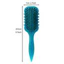 2 x Glissura Curl Defining Brush for Curly Hair, Detangles and Styles Wet or Dry Curls, Perfect for Waves and Coils (Phantom Quartz Mossy Green)