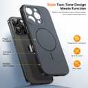 TAURI for iPhone 16 Pro Case, Upgrade Full Camera Protection, Camera Control, Compatible with Magsafe, Minimalist Slimmer Magnetic Phone Case for iPhone 16 Pro, Black