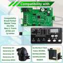 42002-0007S Control Board Kit for Pentair MasterTemp 400/300/250 & Sta-Rite Max-E-Therm SR400/SR333/SR200 Pool Heaters - Replacement for 461105, Includes 472610Z Switch Membrane Pad
