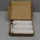 Tioncy 36 Pcs Condiment Squeeze Bottle Replacement Cap Plastic Wide Mouth Squeeze Lids for 63mm Emptying Bottle 2.76inch Natural Cone Tip Dispensing Caps for Kitchen Dining Room Dispenses Sauce