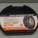 DEDC Snow Chains for SUV Tire Chains Compatible with Tesla Model Y Cars 1 Min Quick Fit Easy Chainsaw Reusable Universal Emergency Traction Chain Tire Width 235 245 255 265 275 - Set of 2 MS1521