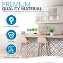 Black & White Collection Peel and Stick Tile Stickers 24 PC Set backsplash Tile Decals Bathroom & Kitchen Vinyl Wall Decals Easy to Apply Just Peel & Stick Home Decor (Black & White B5, 8x8 Inch)