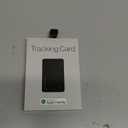 SPOTMINDERS Apple MFi Certified Wallet Tracker Works With Apple Find My Tracking Card for Wallet Card Rechargeable IP68 Waterproof 0.07in Slim iPhone Item Finder for Luggage Tags Purse Gifts for Women (Black (Pack of 1))