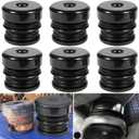 Silicone Body Mount Kit for 2008-2016 Ford F-250 F-350 Regular Cab Extended Cab Superior Silicone Cab Mount Bushings Improve Bumpy Ride Durable Components Outperforms OEM and PU Mounts (Black 6 Pack)