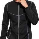 LAZAWG Sauna Suit for Men Sweat Suits Long Sleeve Sauna Jacket Workout Sweat Shirt Zipper Only Top for Gym Workout Exercise (Medium, Black)