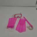 Speedo Aqua Quest Swim Mask, Snorkel & Fins Set (Large/X-Large, Pink Frost)
