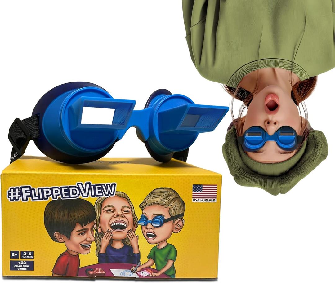 Flipped View Upside Down Goggles Hilarious Kids & Family Game Great for Parties, Birthdays Ages 8+