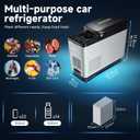 BODEGACOOLER 12 Volt Refrigerator, 16 Quart (15L) Car Fridge, Portable Refrigerator (-4-68), 12/24V DC for Outdoor, Vehicles, Camping, Travel