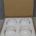 4 Set 4 Inch African Violet Pots Self Watering White Ceramic Planter Highly Absorbent Inner Planter Pot for Indoor Plants Plant Lovers Ideal Plant Pot Thriving Plant Flower Maintenance