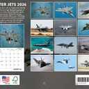 Fighter Jet Calendar 2026 Airplane Jets Aviation Monthly Wall Calender 12 Month | American Made In The USA