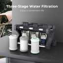 GLACIER FRESH Replacement for Technology RV Water Filtration System, 0.2 Micron Camper Water Filter with Compact 5 Inch Filter, 3-Stage Premium RV Water Filtration System for RVs, Campers and Boats