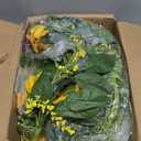 Mizii Artificial Sunflower Garland 6FT Fake Silk Sunflowers Flower Garland Autumn Hanging Vines Decorations for Kitchen Table Centerpieces Room Wall Party Wedding Birthday Fall Decor (Yellow)