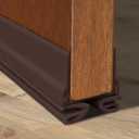 M-D Building Products Vinyl Cinch U-Shape Door Bottom Seal, Slide-On Weatherstripping Draft Stopper, Easy to Install, Fits 32 x 1-3/8 Doors, Fills 1/2- 1-1/2 Gaps, 43399, Brown