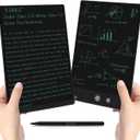 LCD Writing Tablet for Adult: Double-Sided 9.5&8in Full Screen Drawing Tablet Reusable Erasable Digital Notepad for Kids and Adults Gift for Birthday