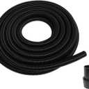 50 Ft. Black Ultra-Flexible Crushproof Commercial Wet/Dry Vacuum Hose with 1.5 Inch Inner Diameter and 2 Swivel End Cuffs