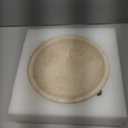 Travertine Decorative Bowl - 7.8 Diameter & 2 Height - Key Bowl for Entryway Table - Travertine - Organic Modern Centerpiece - Beige/Natural