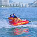SUWTAIR Towable Tubes for Boating,Pull Tube, Super Sofa Tubes for Boats,Inflatable Boat Tube,Front&Back Tow Points w/Heavy-Duty Thick Nylon Cover for Water Sports