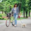 RAYMACE Bicycle Basket Dog Bike Handlebar Basket Front,Folding Detachable Quick Release Easy Install,Cycling Picnic Bag