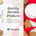 Starpack 'Bake me Happy' Christmas Cookie Cutters Set (18 pcs) - Holiday Cookie Cutters Variety Pack -Cookie Cutter Shapes Gingerbread Man, Star, Snowflake, Tree & Others - Metal Cookie Cutters