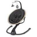 Maxi-Cosi Cassia Smart Baby Swing for Infants, Portable Foldable Swing with Music, 360 Rotation, 5 Speeds, 12 Melodies, EcoCare Fabric, Auto Motion Sensor, 2 Reclines, Classic Graphite