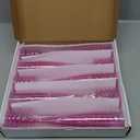Homy Feel Pink Glitter Plastic Pink Wine Glasses 30 Pack,5 OZ Champagne Flutes Disposable for Party,Plastic Champagne Flutes,Mimosa Bar Glasse Supplies