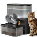 Wireless Cat Water Fountain, Stainless Steel Cat Bowl, Wastewater Separation, 3.5L Pet Water Fountain