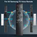 Voice Remote for Samsung Smart TV QLED UHD Frame Curved Solar 4K 8K Q60 Q70 Q80 Q90 8 Series 9 Series TU8000 AU8000 CU7000 CU8000 DU7200 DU8000 Voice Remote Control Replacement