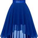 BeryLove Women Homecoming Cocktail Dress Lace Formal Wedding Guest Party (M)