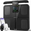Ovutek Smart Scale for Body Weight: 8-Electrode 57 Measurements Professional Body Composition Analyzer - 500lb Accurate Bathroom Digital Weight Scale with BMI, Body Fat, Muscle Mass 5.3″ Color Display