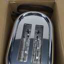 Mueller Retro Toaster 2 Slice with 7 Browning Levels and 3 Functions: Reheat, Defrost & Cancel, Stainless Steel Features, Removable Crumb Tray, Under Base Cord Storage, Black