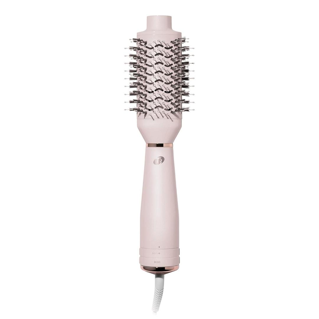 T3 AireBrush One Step Smoothing and Volumizing Hair Blow Dryer Brush, for Fast Drying and Styling with Multiple Heat and Speed Settings, Ceramic and Cool Shot (Oval, Satin Blush)