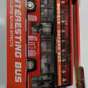 11"(28cm) Double Decker Bus Toy with Lights & Sounds, Scale(1:16) Friction Powered Bus Toy for Kids with Indoor Ceiling Lights and 4 Different Sounds - Gift for Kids Ages 3+ (Red), 11 x 2.8 x 4.9 inches