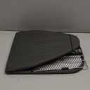 ZOES HOMEWARE Metal Mesh Panel Tabletop Ironing Board | Foldable Iron Board | Heavy Duty Small Iron Board with Heat Resistant Cover and 100% Cotton 8mm Thicken Pad | 31.5"x11.8"x6.2" (Black/Grey)