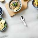 Unomor Stainless Steel Tea Scoop Short Handle Dessert Spoon for Coffee Sugar Spices Kitchen Use Compact and Dishwasher Safe (1pcsx3pcs)