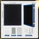 CroBlissful 1 Pcs 17"x23" Graduation Shadow Box Frame Large Wood Display Case with Stick Pins Hanging Hardware Graduation Gown Display Memory Shadow Box for Cap Gown Diploma Stole Cords (Blue)