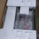 Sew Ready Foldable Hobby and Cutting Grid Table - 58.75" W x 36.5" D White Arts and Crafts Table with Grid Top and Silver Storage Drawers