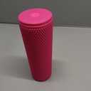Simple Modern Plastic Matte Studded Tumbler with Lid and Straw | Reusable BPA Free Iced Coffee Cups Double Wall Smoothie Cup | Gifts for Women Men Him Her | Classic Collection | 24oz | Raspberry Vibes