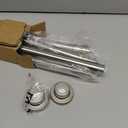 Shower Curtain Rod, 1" Diameter Heavy Duty Tension Shower Rod, Non Slip Adjustable 28-74 inch No Drill Shower Curtain Rods Spring Tension For Bathroom, Shower Stall, No Rust, Brushed Nickel